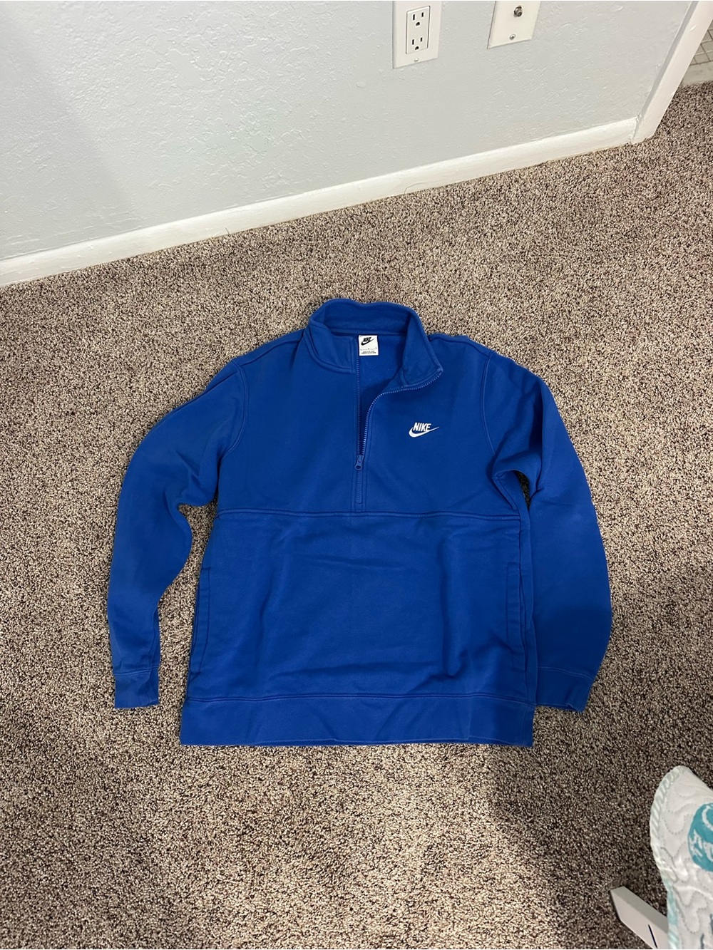 Nike Royal Blue Quarter-Zip Pullover